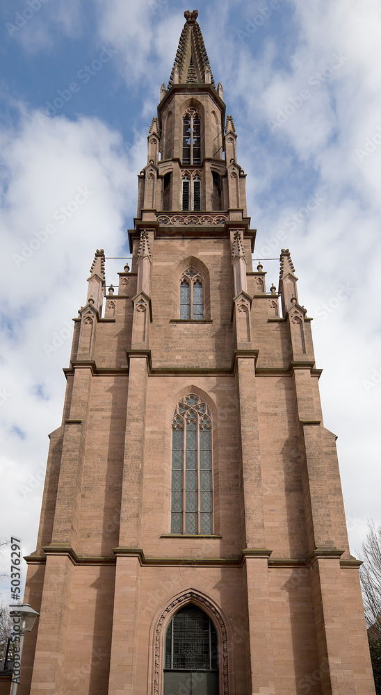 Evangelical church (1864) in Offenburg, Germany