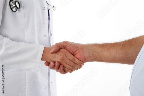 Handshake - doctor and man