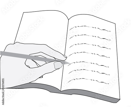 left hand writing book