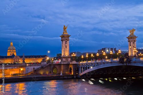 Alexandre III Bridge in Paris, France