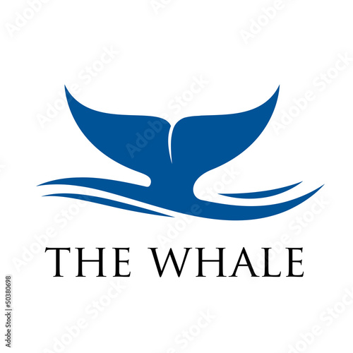 Vector logo whale