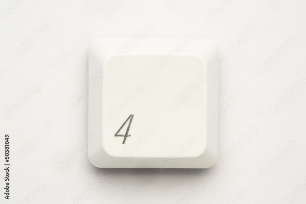 Key four of keyboard Key four of keyboard