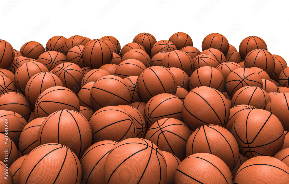 Obraz premium Basketballs pile