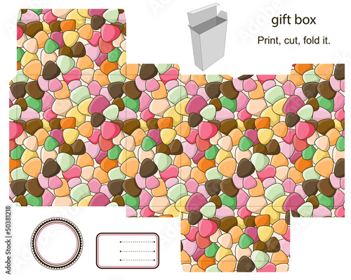 Gift box template