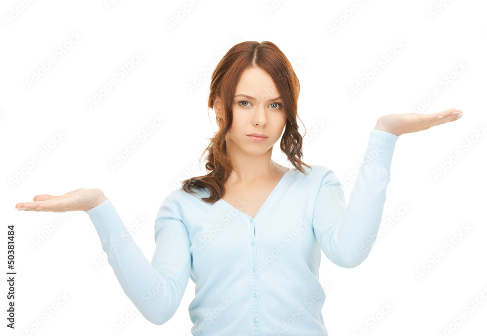 measuring something on the palms of her hands measuring something on the palms of her hands