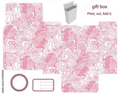 Gift box template