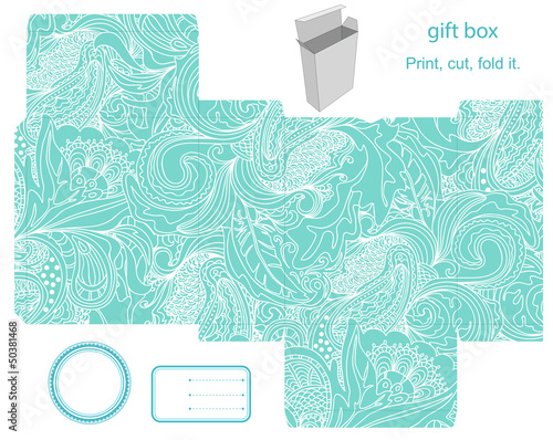 Gift box template