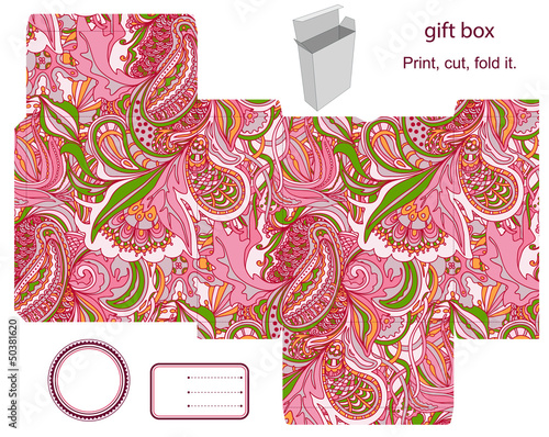 Gift box template