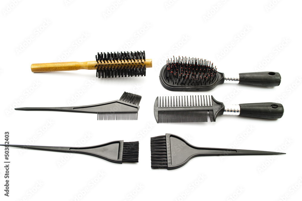 Verschiedene Haarbürsten Verschiedene Haarbürsten