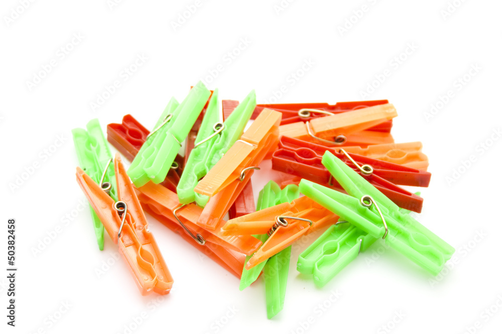 Bunte Plastik Wäscheklammern Bunte Plastik Wäscheklammern
