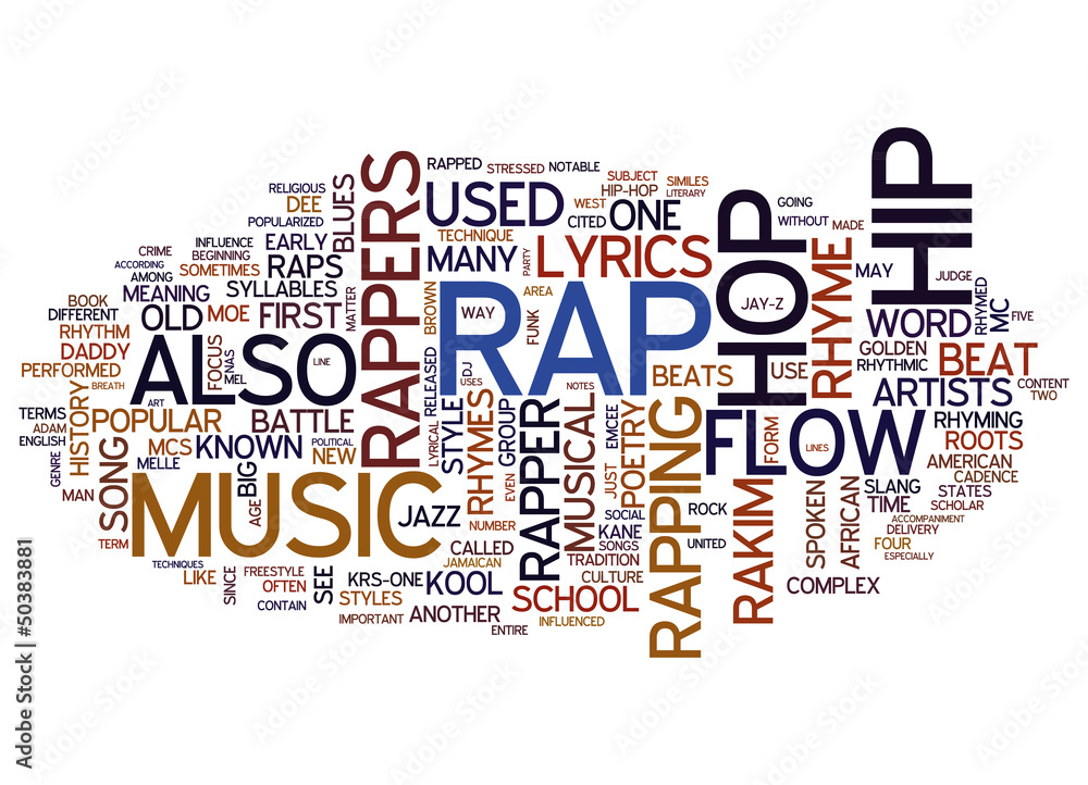 Fototapeta premium Rap i muzyka hip-hopowa