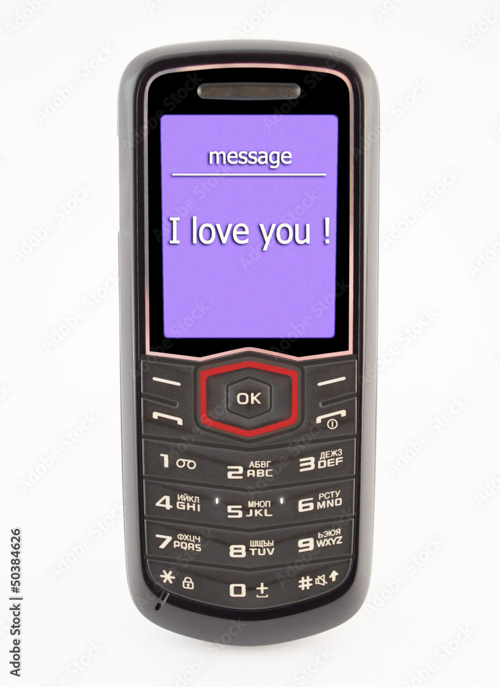 SMS message on your mobile phone SMS message on your mobile phone
