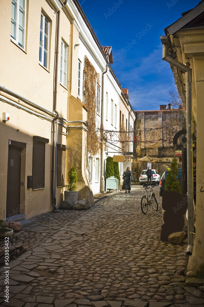 Vilnius oldtown street,Lithuania