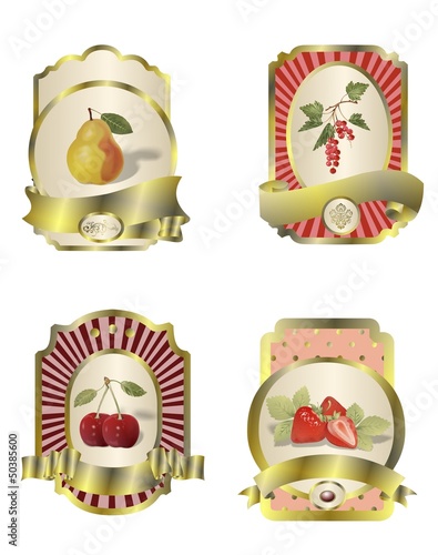 Etiketten für Marmeladengläser