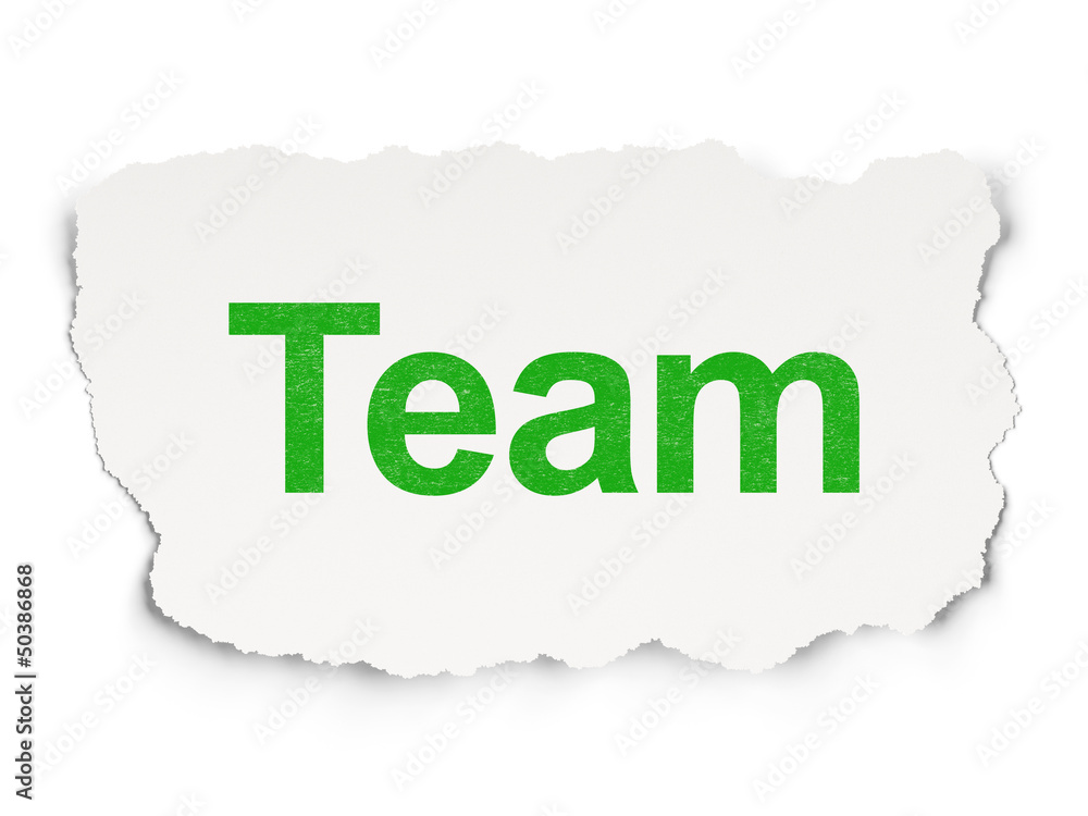 Finance concept: Team Finance concept: Team