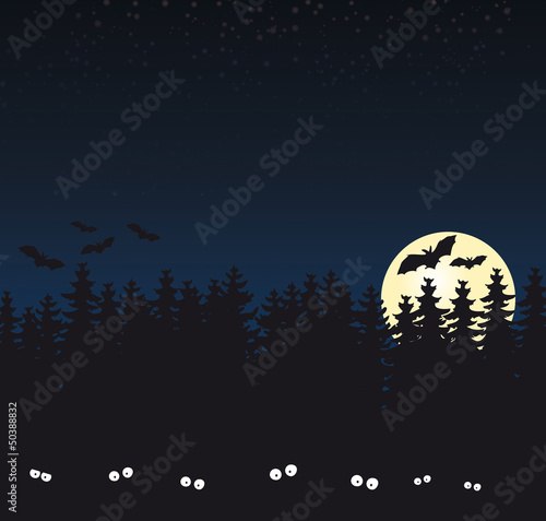 dark forest full moon