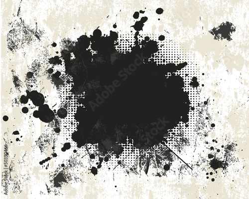 Grunge background with halftone