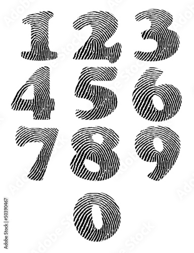 Finger print numbers