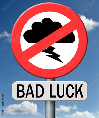 Obraz na plátně bad luck