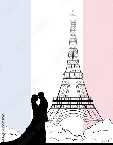 Beso en Paris la ciudad del amor