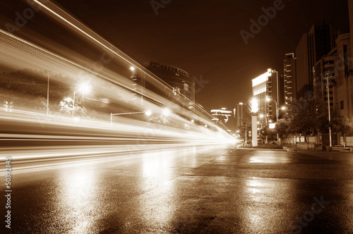 the light trails