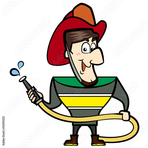 Cartoon Fireman