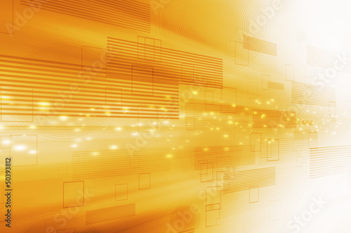 abstract yellow technology background.