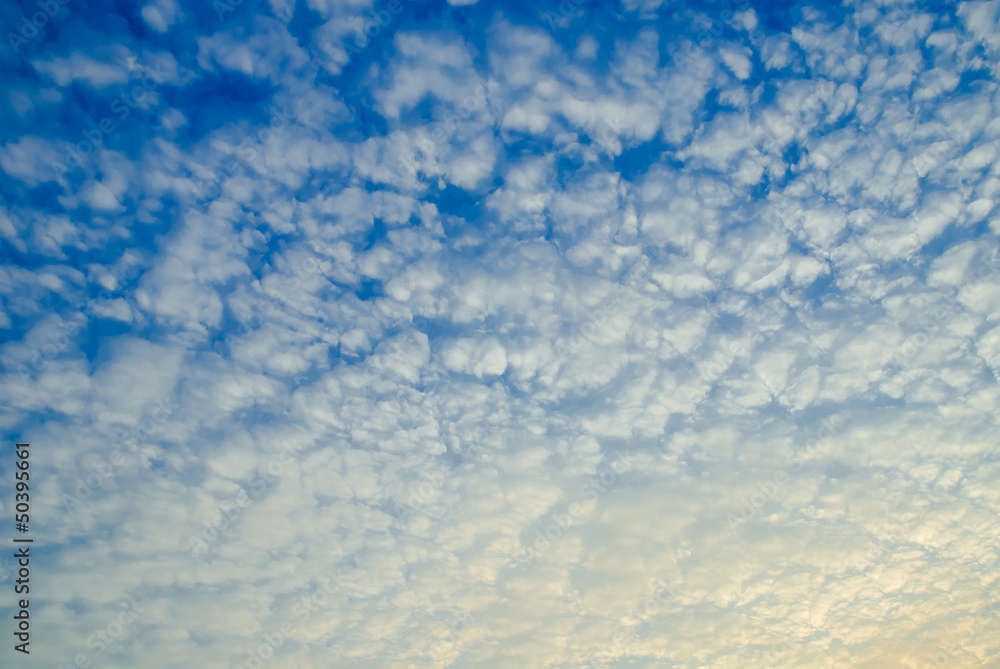 The color of sky and cloud The color of sky and cloud