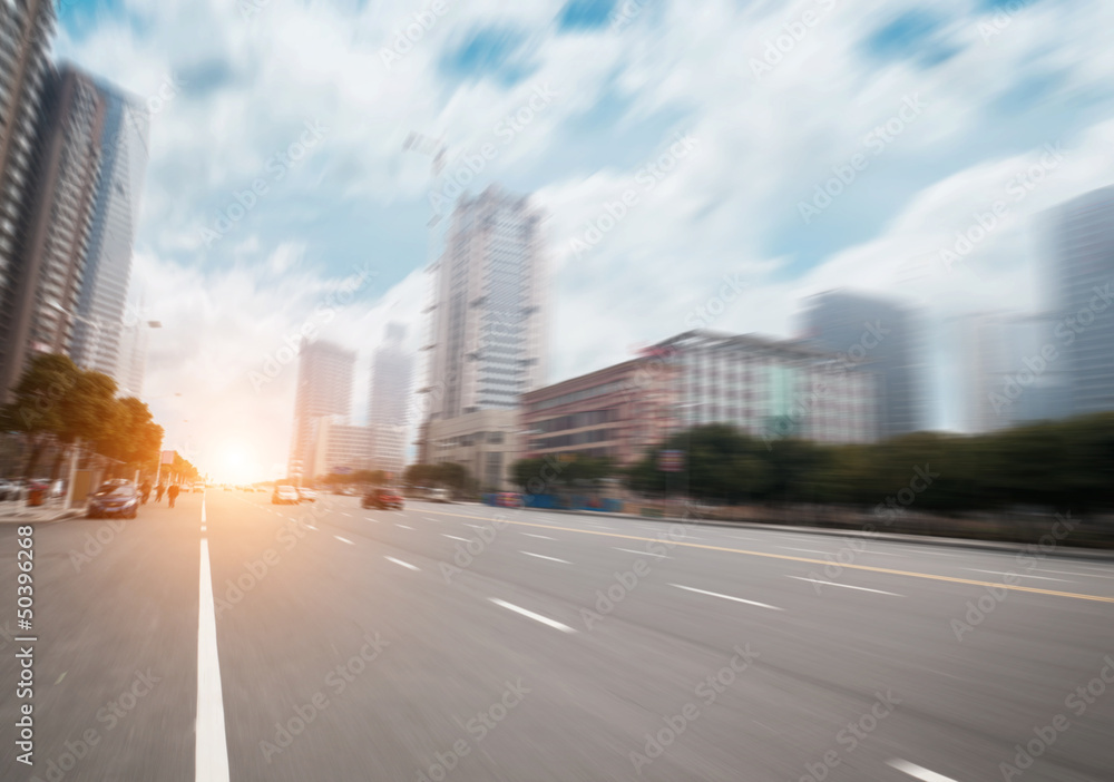 Fototapeta premium road in city