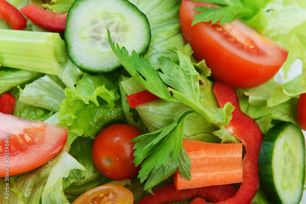 salad with vegetable