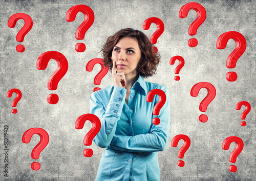 Girl among questions