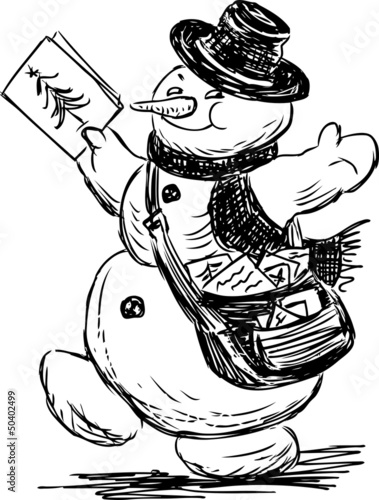 snowman postman