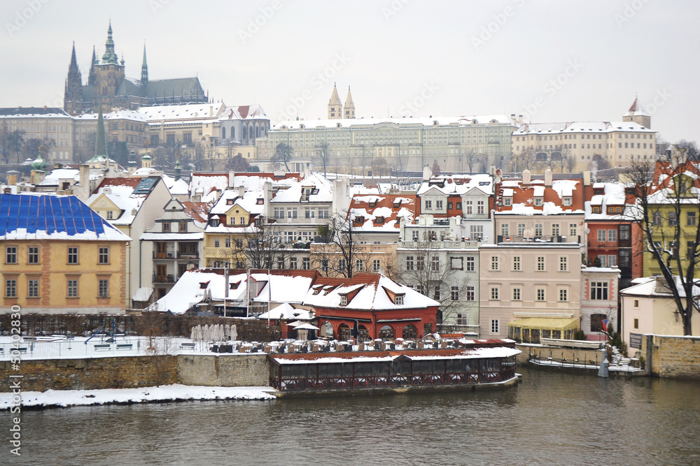 Quay in center of Prague