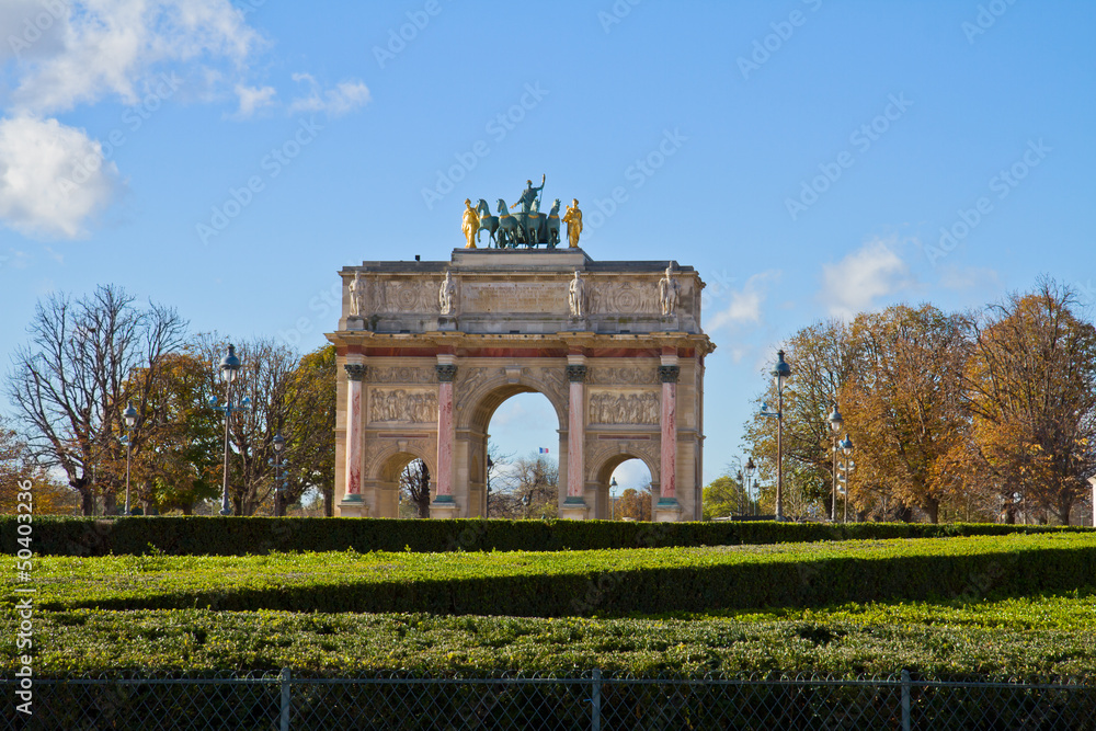 Fototapeta premium Arc de Triomphe du Carrousel, Paris,