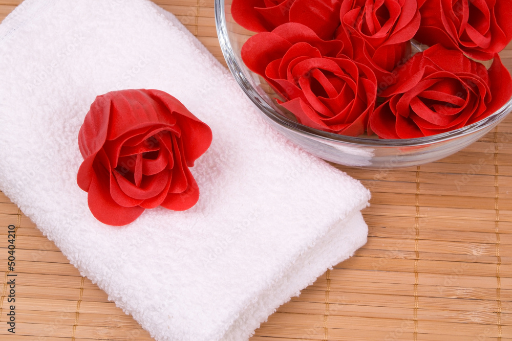 soap and towel soap and towel