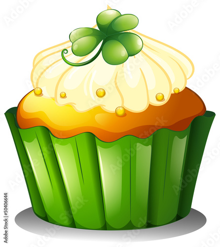 A delicious cupcake for St. Patrick's day