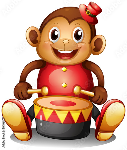 A musical monkey toy