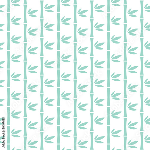 Seamless Pattern Abstract Blue Bamboo