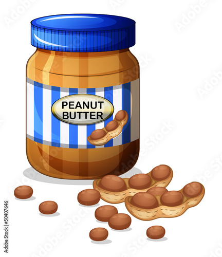 A jar of peanut butter