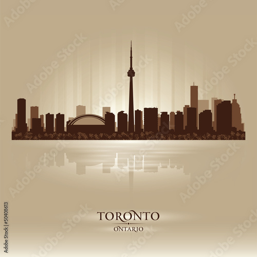 Toronto Ontario skyline city silhouette