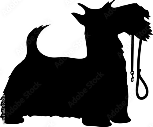 Scotty Dog and Leash