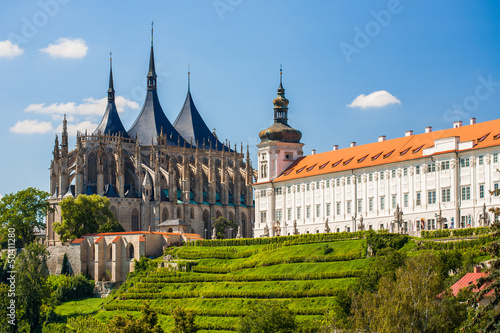 Kutna Hora, Czech Republic. Church of Saint Barbara. UNESCO