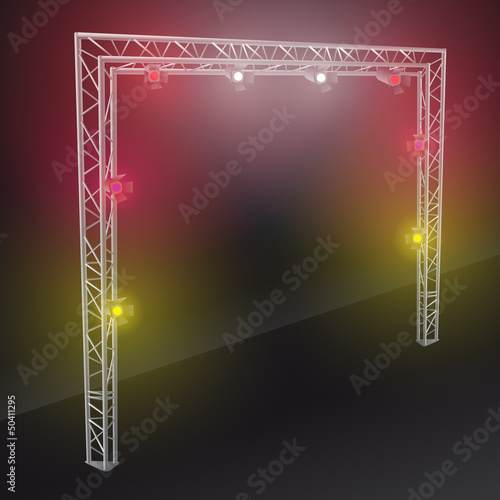 bridge lights with colors spotlights 2