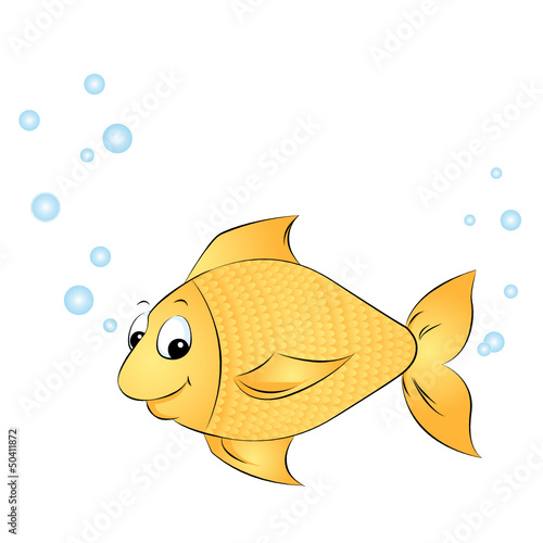 Fisch mit Blubberblasen
