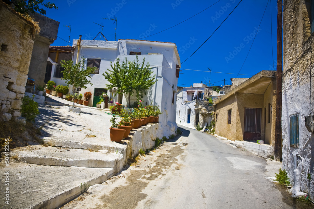 Typical village in Crete