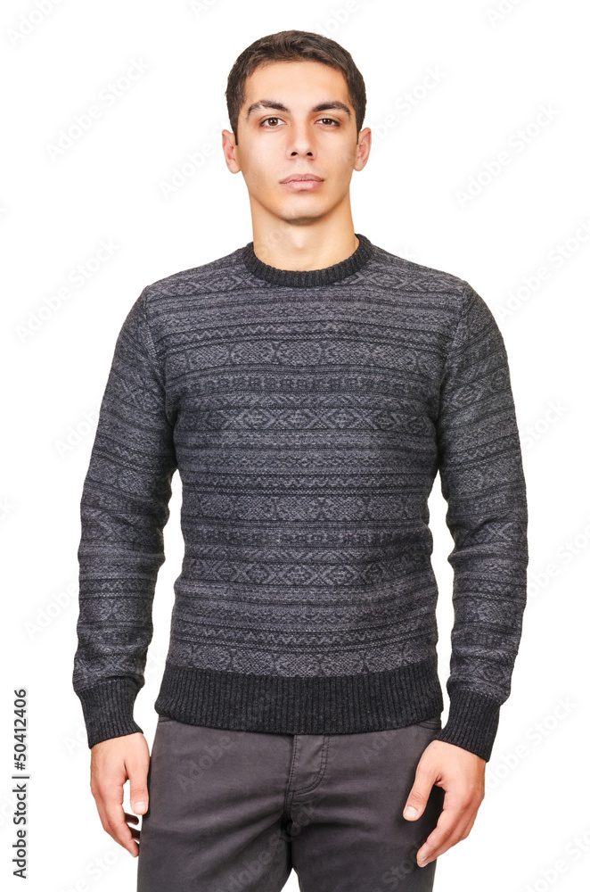 Male sweater isolated on the white Male sweater isolated on the white