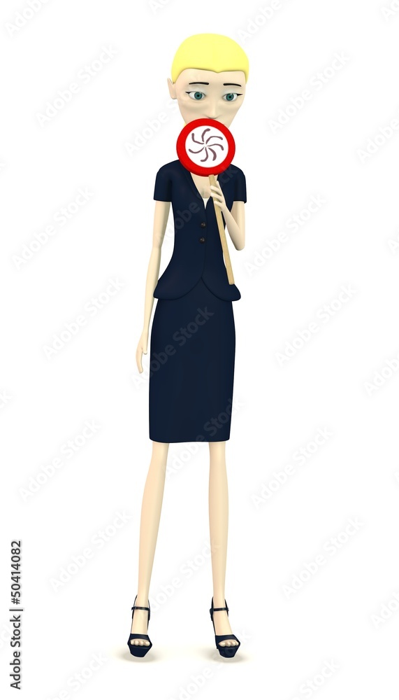 3d render of cartoon character with lollipop 3d render of cartoon character with lollipop