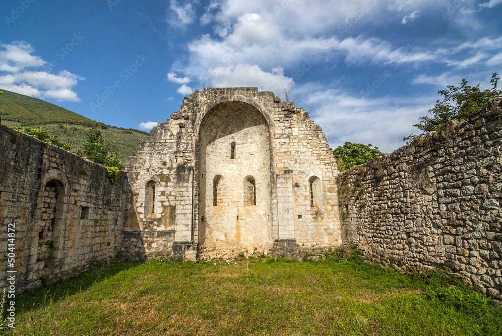 Ruins of church in Umbria