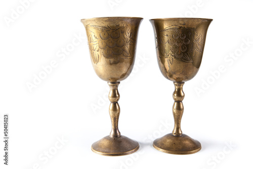 Bronze kiddush wine cups