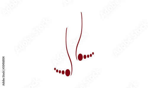 Silhouette pieds